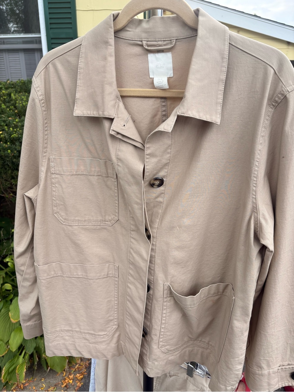 H&M Light Taupe Shirt Jacket